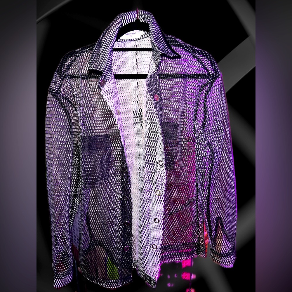 Men’s Mesh Button-Up Jacket Size Lg.